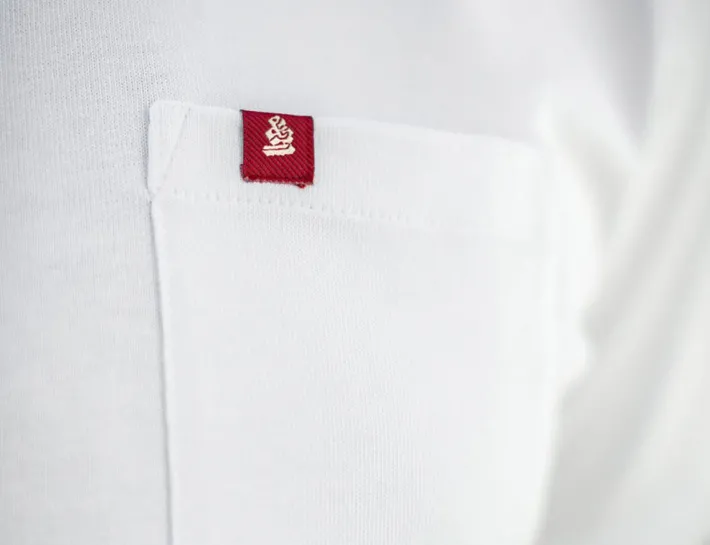 &SONS Tops-Boxer Pocket T-Shirt White