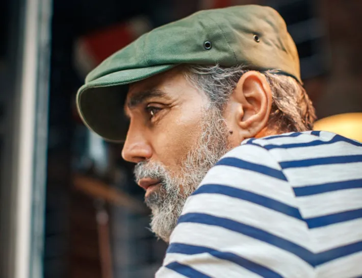 &SONS Knitwear-Jackson Baker Boy Cap - Army Green