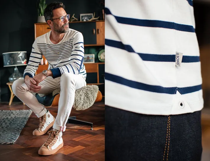 &SONS Tops-21 Breton Long Sleeve Top