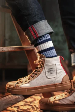 &SONS Footwear-Baseline Socks Navy