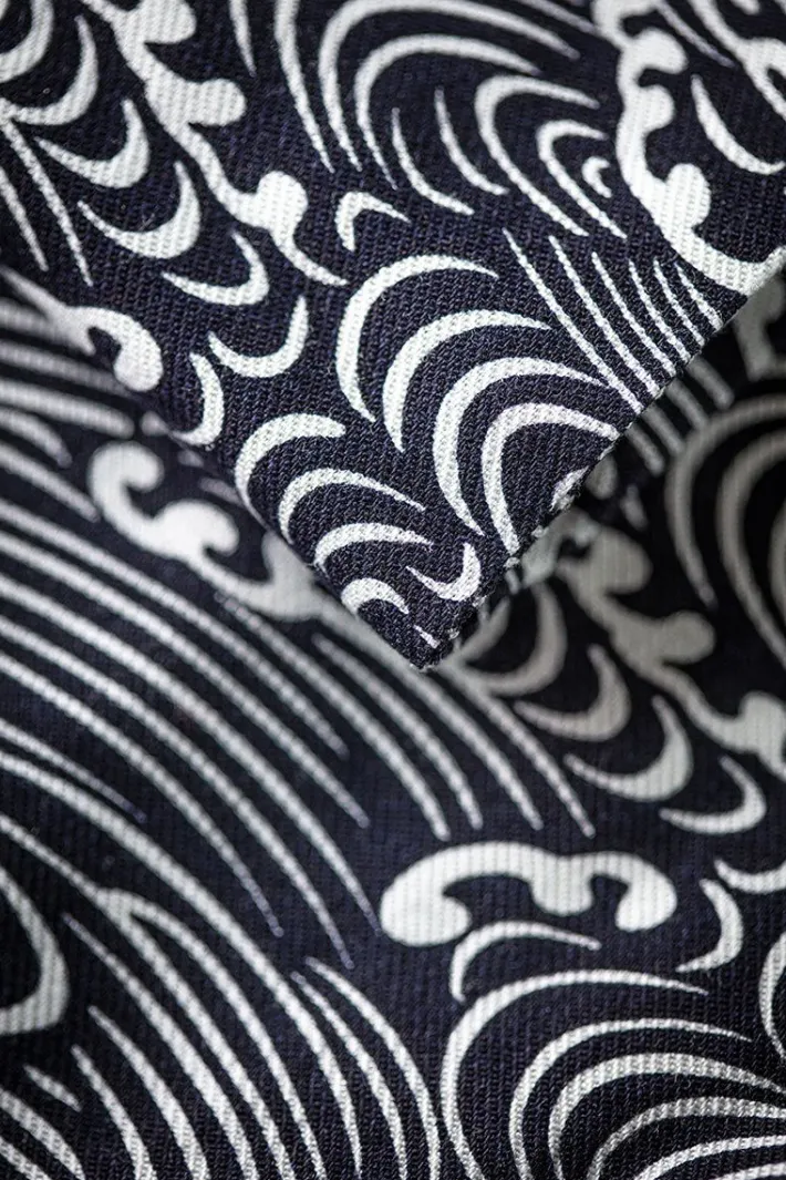 &SONS Scarves-Blue Waves Scarf