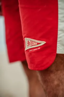 &SONS Bottoms & Shorts-Bodhi Boardshorts Red