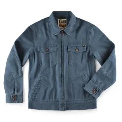 &SONS Jackets & Coats-Cab Coat Churchill Blue