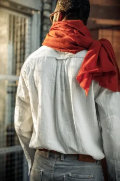 &SONS Tops-Coast Long Sleeve Shirt Off-White