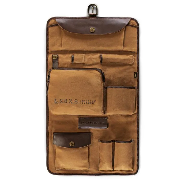 &SONS Essentials-Essentials Toilet Bag Tan