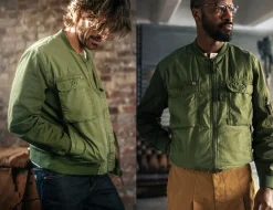 &SONS Jackets & Coats-Harris Bomber Jacket Army Green