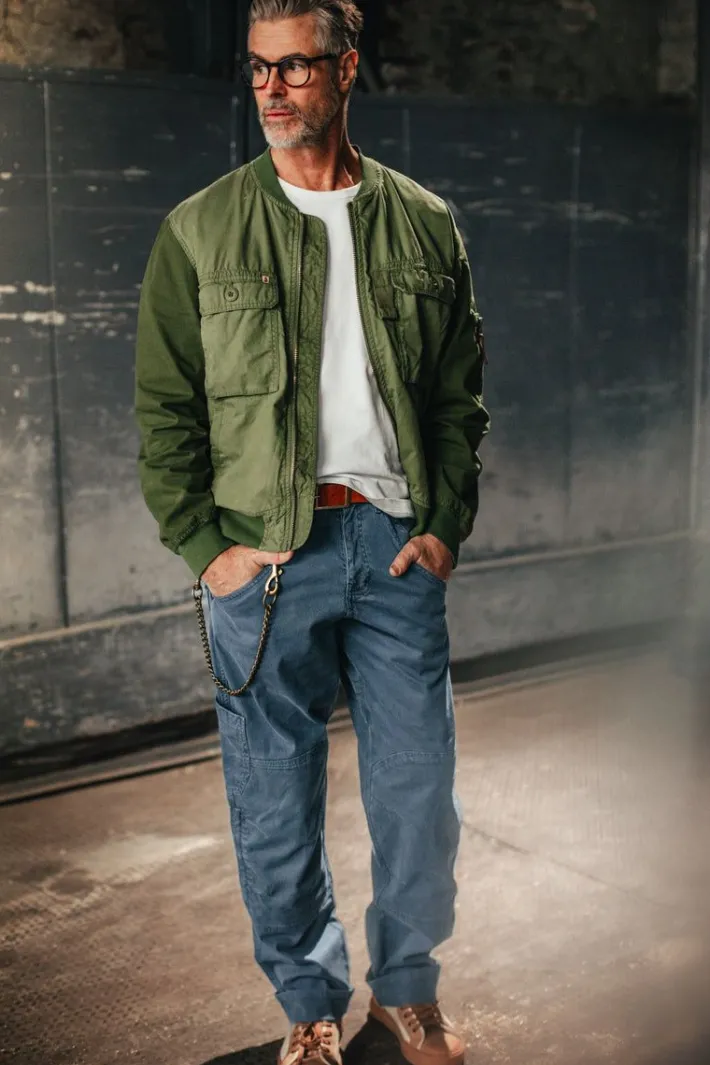 &SONS Bottoms & Shorts-Joey's Crew Pant Churchill Blue