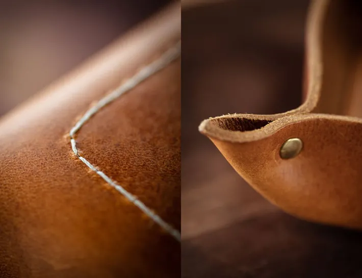 &SONS Leather Goods-Leather Tray Tan
