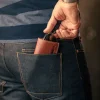 &SONS Leather Goods-Pouch Glasses Case Brown