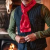 &SONS Scarves-Red Ikat Scarf