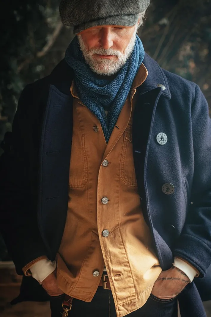&SONS Scarves-Vale Scarf Indigo