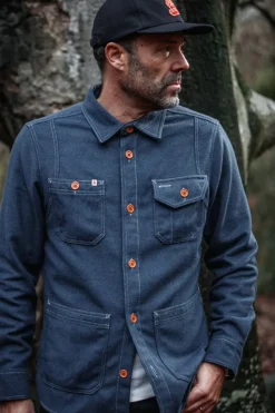 &SONS Headwear-Woollen Snap Cap Navy