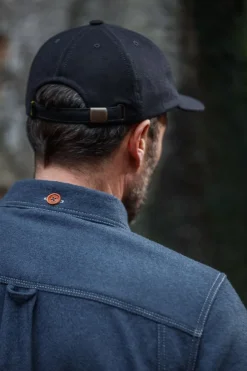 &SONS Headwear-Woollen Snap Cap Navy