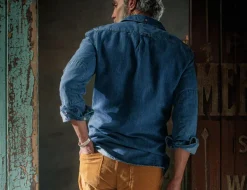 &SONS Tops-Sunday Shirt Light Denim